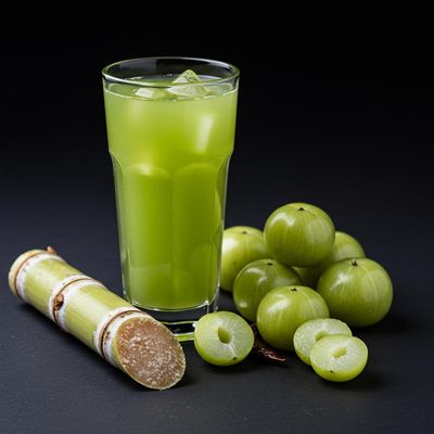 Amla Cane [Sugarcane Juice+Amla Juice]