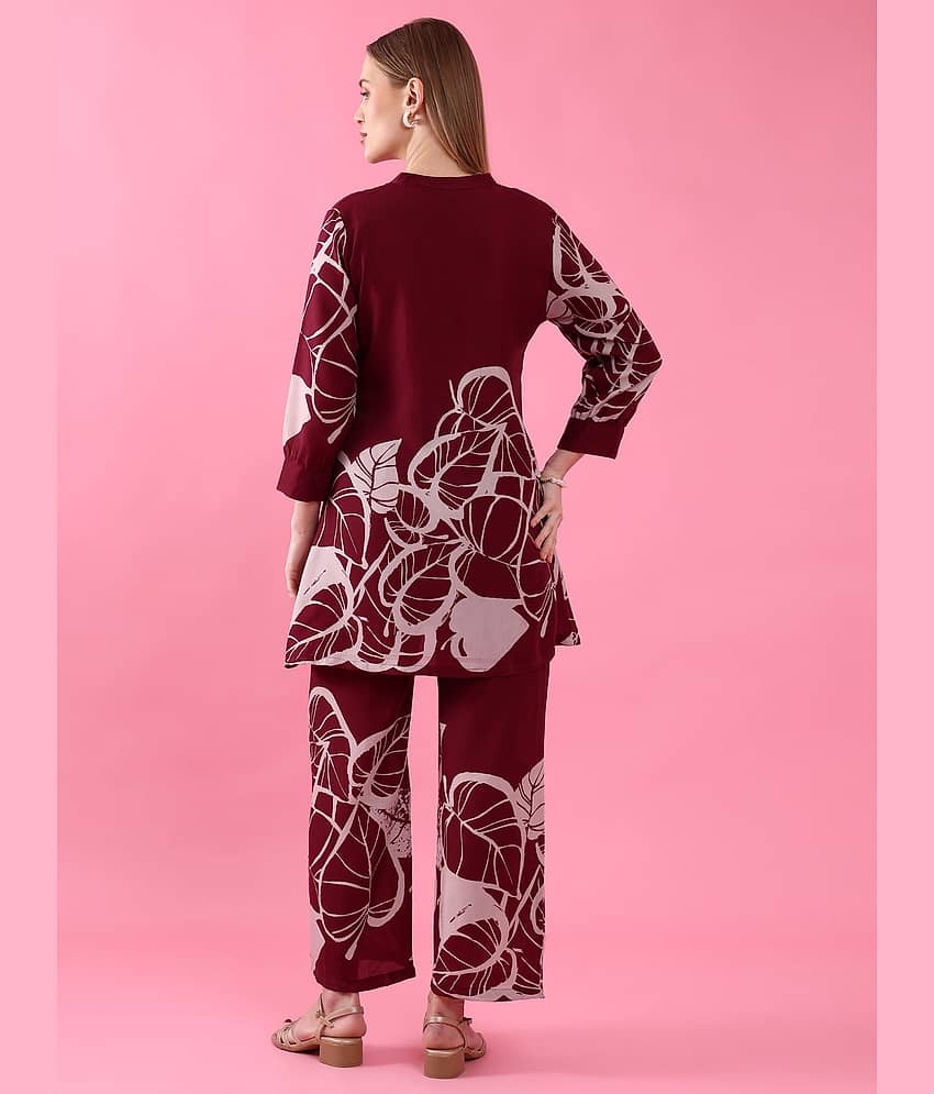 Sheetal associates Women Printed Top With Trousers Co-Ord Set ( Black ) view 2