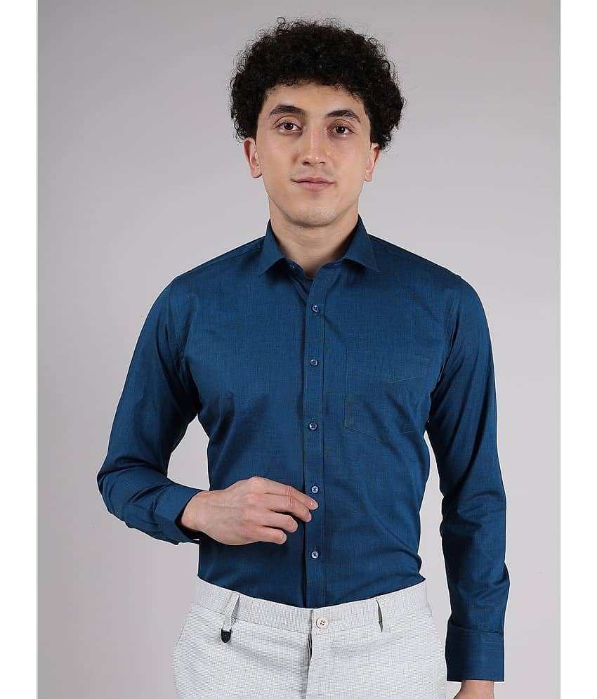 Hoffmen Linen Regular Fit Full Sleeves Men's Formal Shirt - Black ( Pack of 1 )
