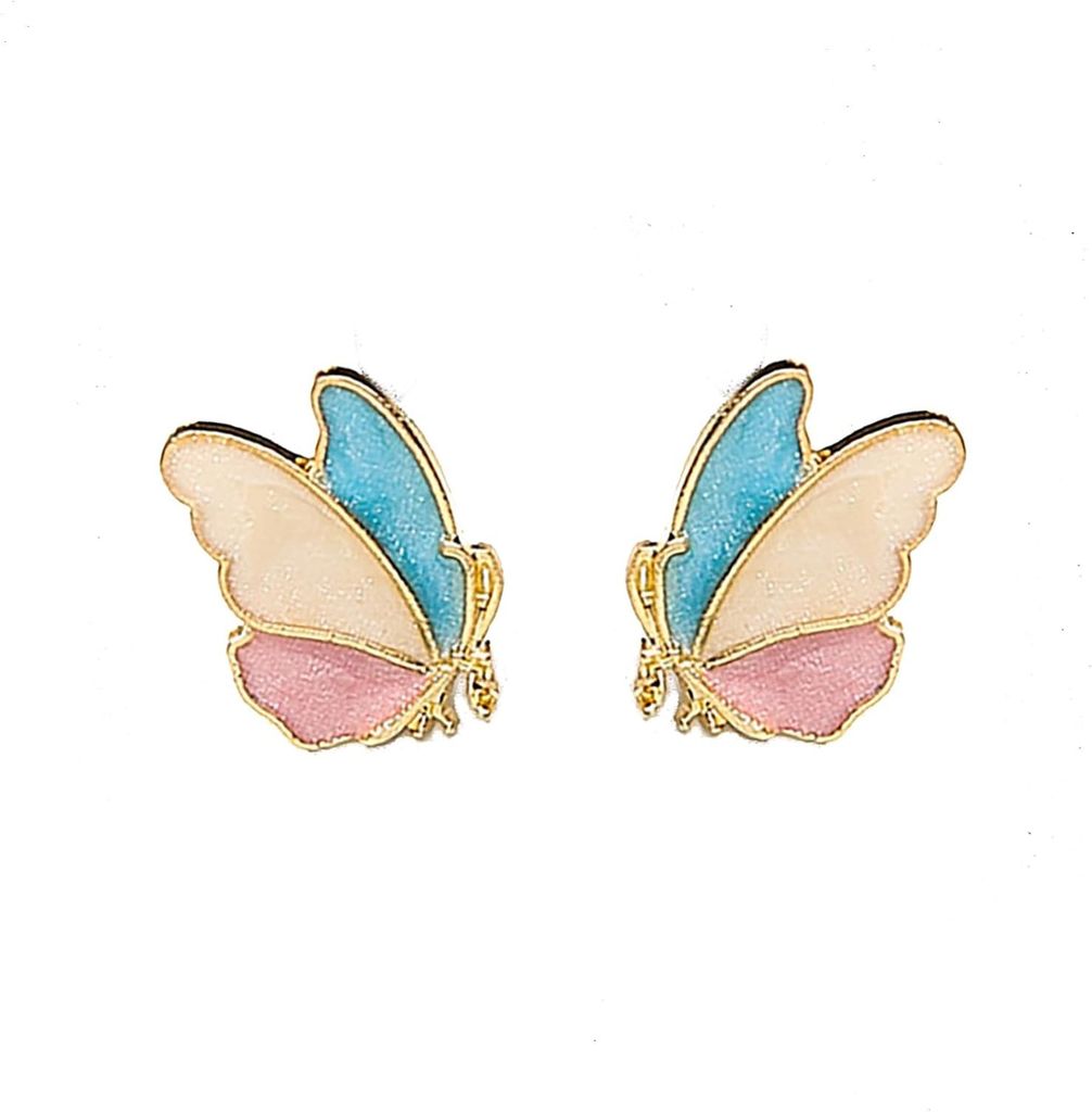 Vansh Pastel Butterfly Stud Earrings for Girls and Women
