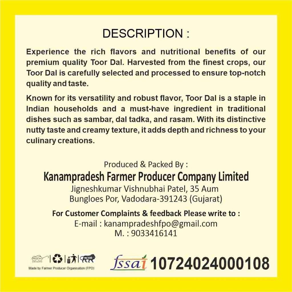Toor Dal (Pack of 2) view 2