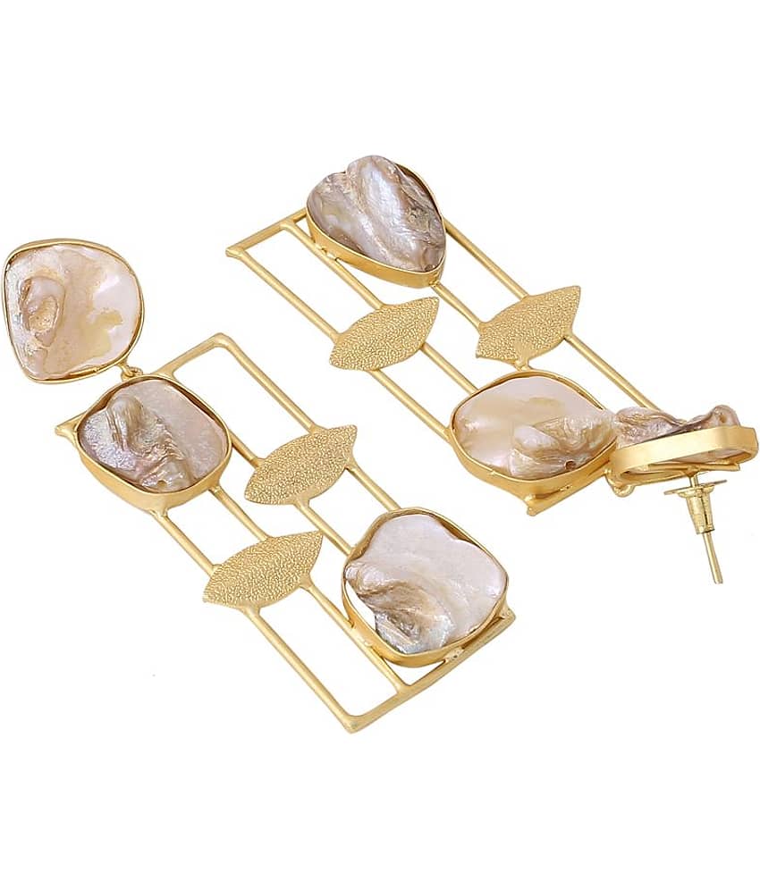 VIRAASI Golden Danglers Earrings ( Pack of 1 ) view 2