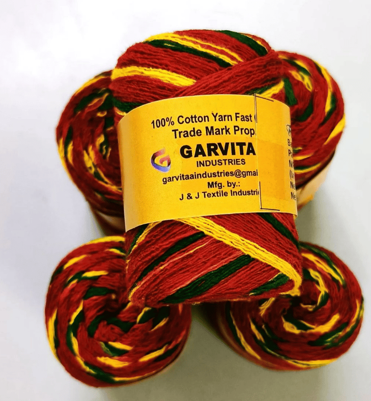 GARVITA INDUSTRIES COCK BRAND KALAWA MAULI DHAGA IN MULTI COLOUR PACK OF 12 PIECES 10g Each view 2