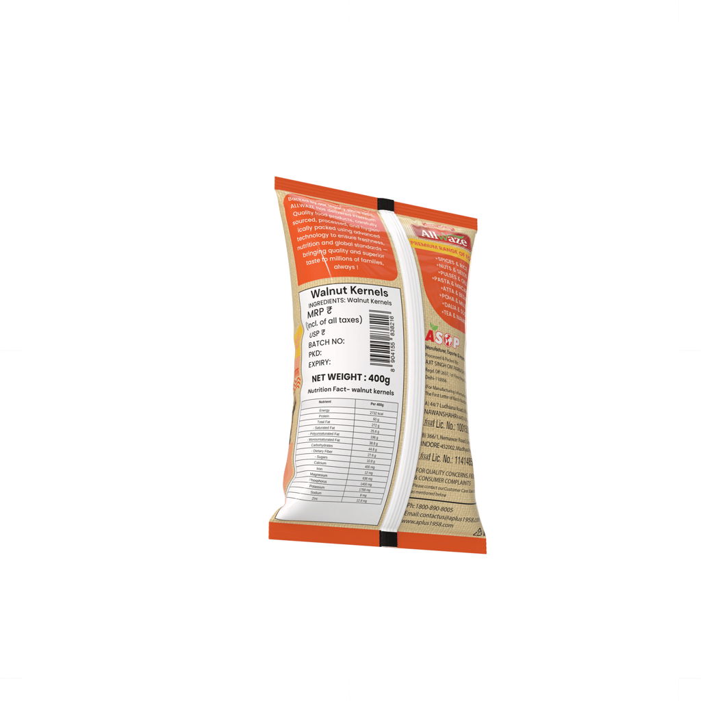 Allwaze Walnut Kernels 400gram view 2