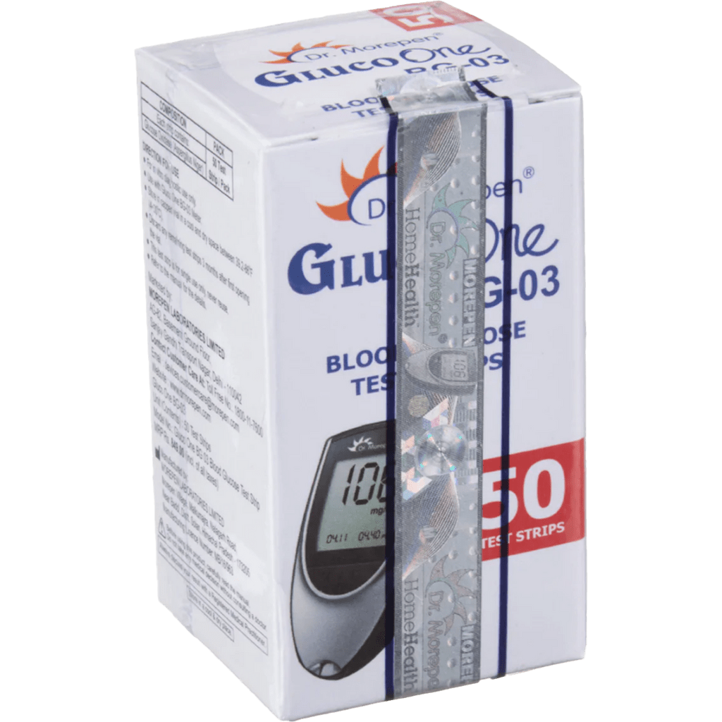 Dr. Morepen GlucoOne Blood Glucose Test Strips, 50 Count