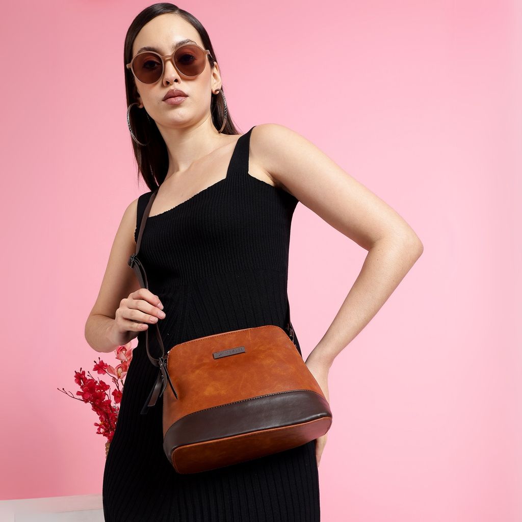 VISMIINTREND Crossbody Bag for Women, Girls | Stylish Shoulder Bag | Pu Leather Adjustable Travel Bags | Birthday Gift for Wife | Mother | Diwali Gift view 2