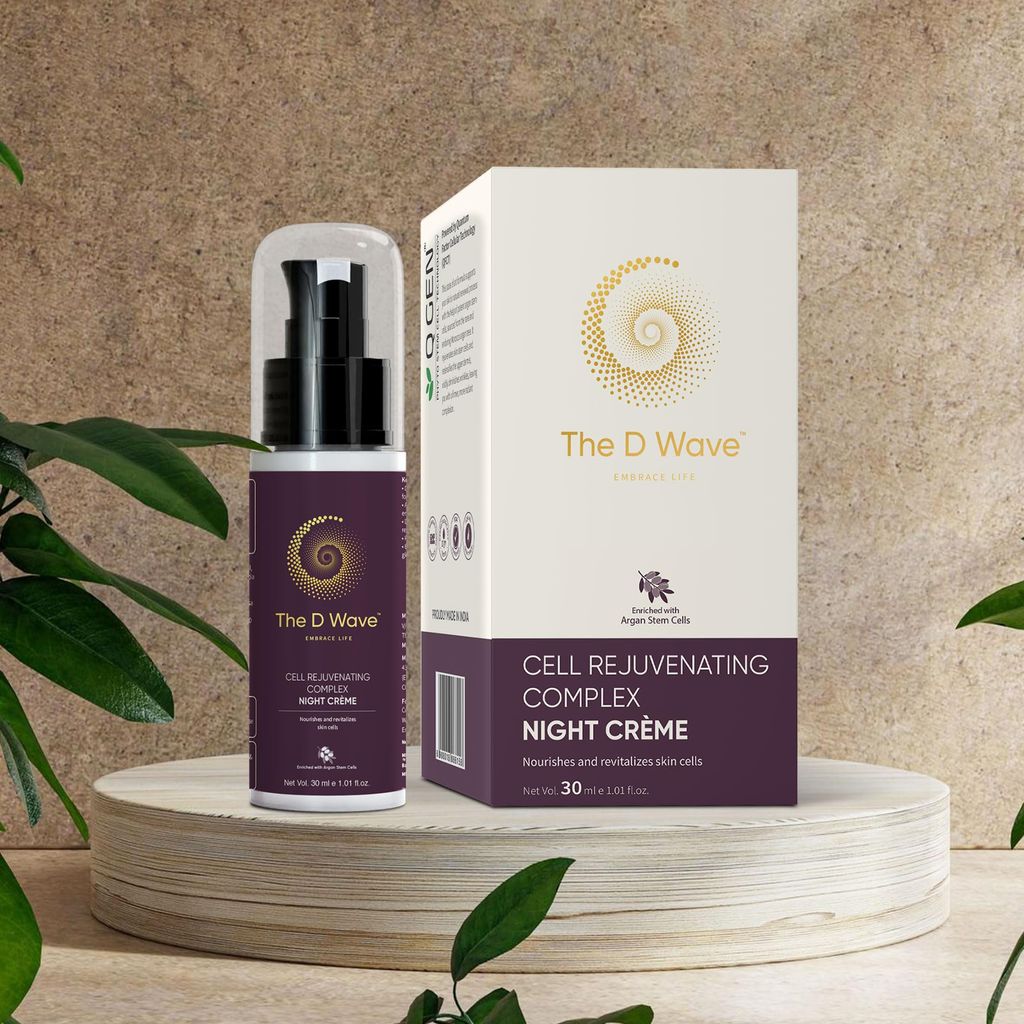 The D Wave Cell Rejuvenating Complex Night Creme | Night Cream for Glowing, Youthful Skin| Reduces Fine Lines, Wrinkles, Hyperpigmentation | Hydrating & Moisturizing | All Skin Types & Genders | 30ML view 2