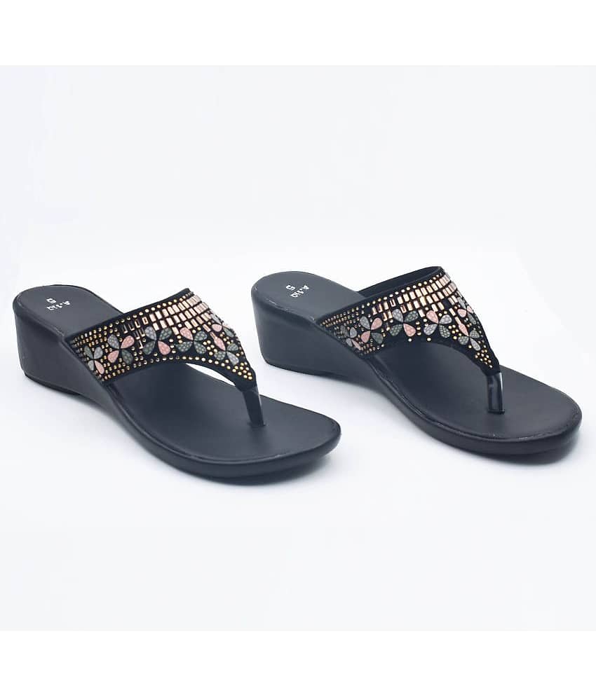 Dream Makers - Black Women's Slip On Heels view 2