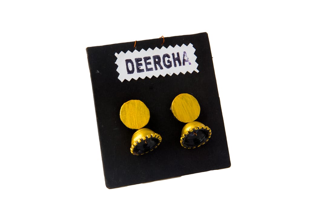 Coin Style Earrings view 2