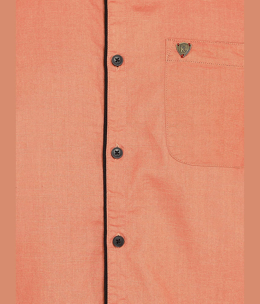 Kuons Avenue - White Linen Slim Fit Men's Casual Shirt ( Pack of 1 ) view 2