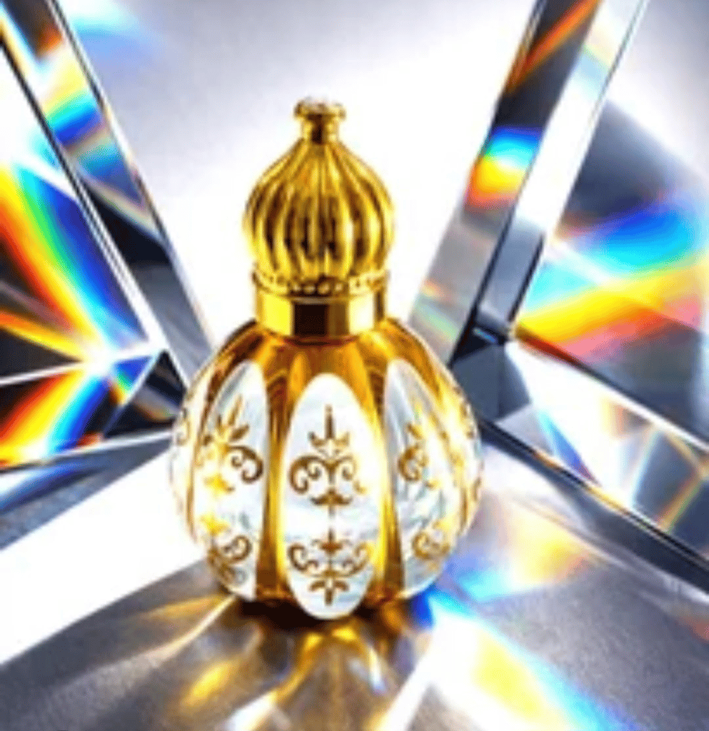 Mii Art 10ml Travel-Friendly Empty Attar Bottle – Leak-Proof Gold Glass Refillable Perfume Vial (Pack of 1) view 2