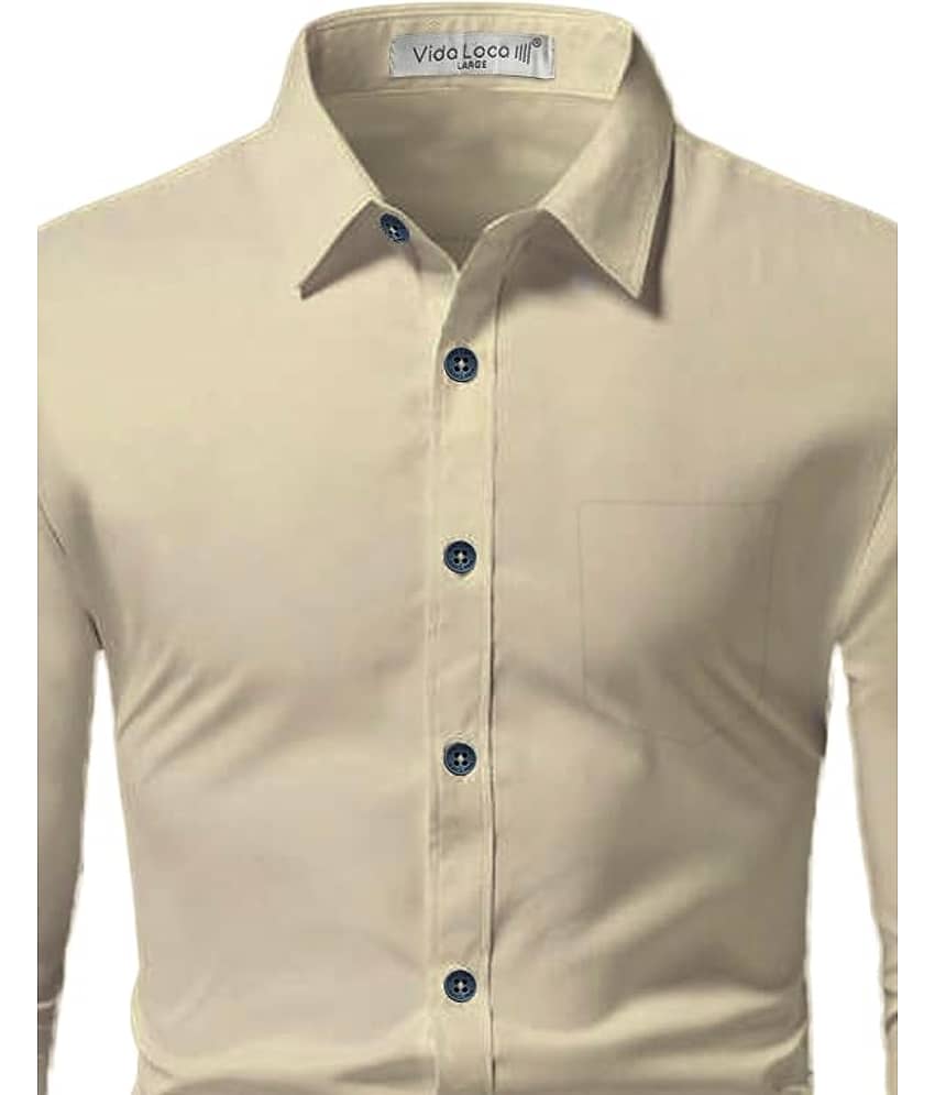 UNI VIBE Cotton Blend Slim Fit Solids Full Sleeves Men's Casual Shirt - Red ( Pack of 1 ) view 2