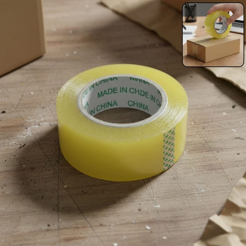 Transparent Packaging Adhesive Tape Roll 125 x 45 MM for Carton Sealing view 2