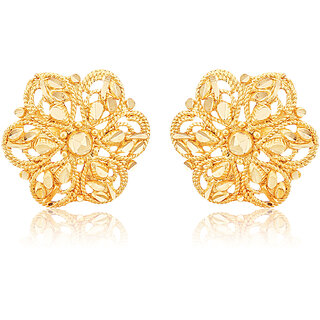 Vivastri Premium Gold Plated Alloy Stud Earrings Combo for Women & Girls Pack of 2 view 2