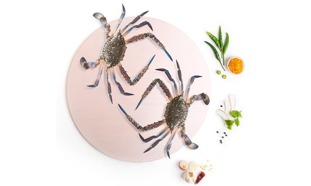 Blue Crab (Nandu/Aedi) Whole Cleaned