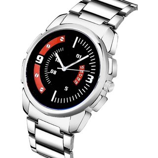 HRV Men's Round Dial Silver Strap Analog Watch view 2