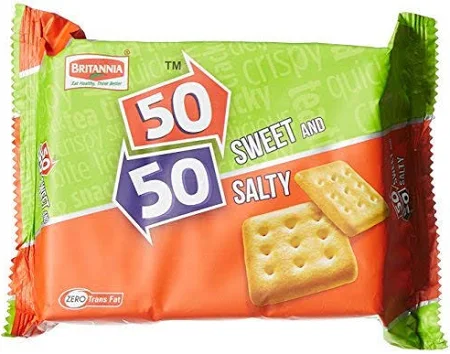 Britannia 50-50 Sweet & Salty Biscuits view 2