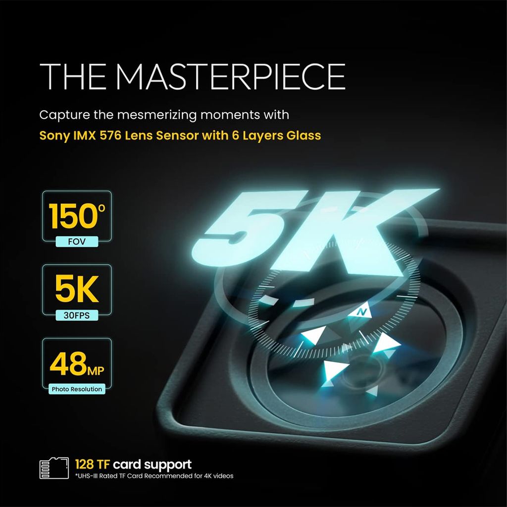 Digitek GoCAM DAC 101 5K Ultra HD Action Camera view 2