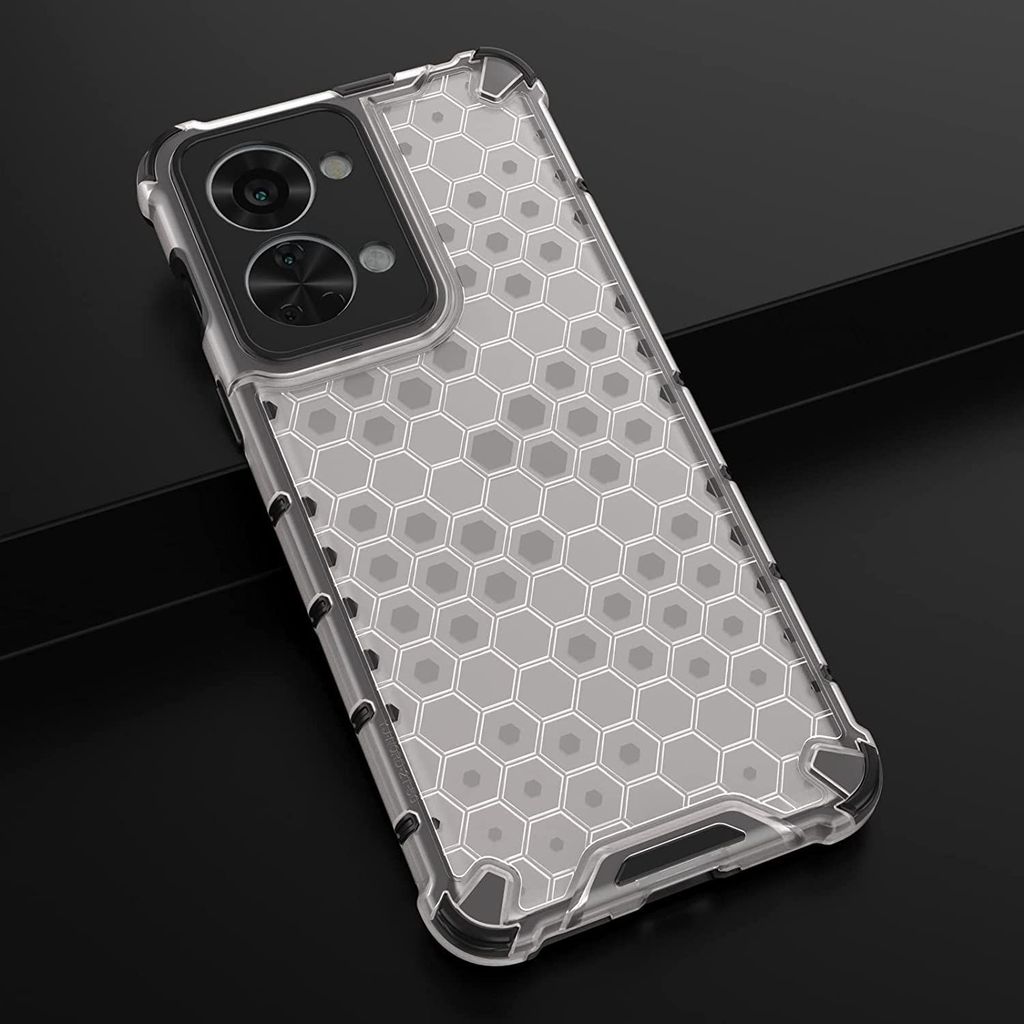 Faircost for Oneplus Nord 2T Hybrid Shockproof Back Cover Hard Outside Soft Inside- (Polycabonate::Transparent) view 2