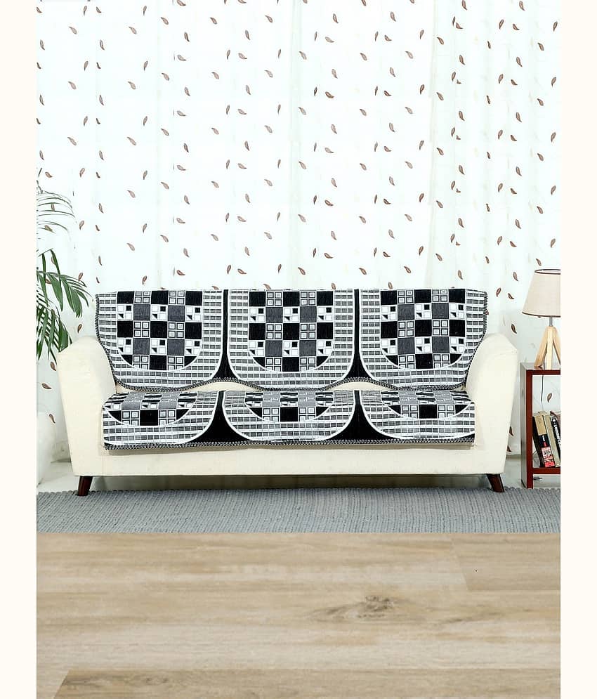 BELLA TRUE 5 Seater Black Velvet Set of 6 Seat Cover view 2