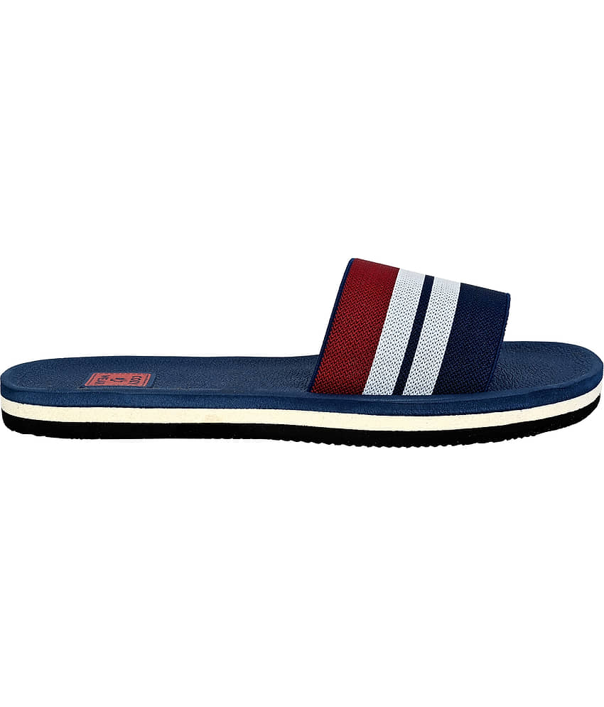 Cozy Wear Navy Blue Men's Slide Flip Flop view 2