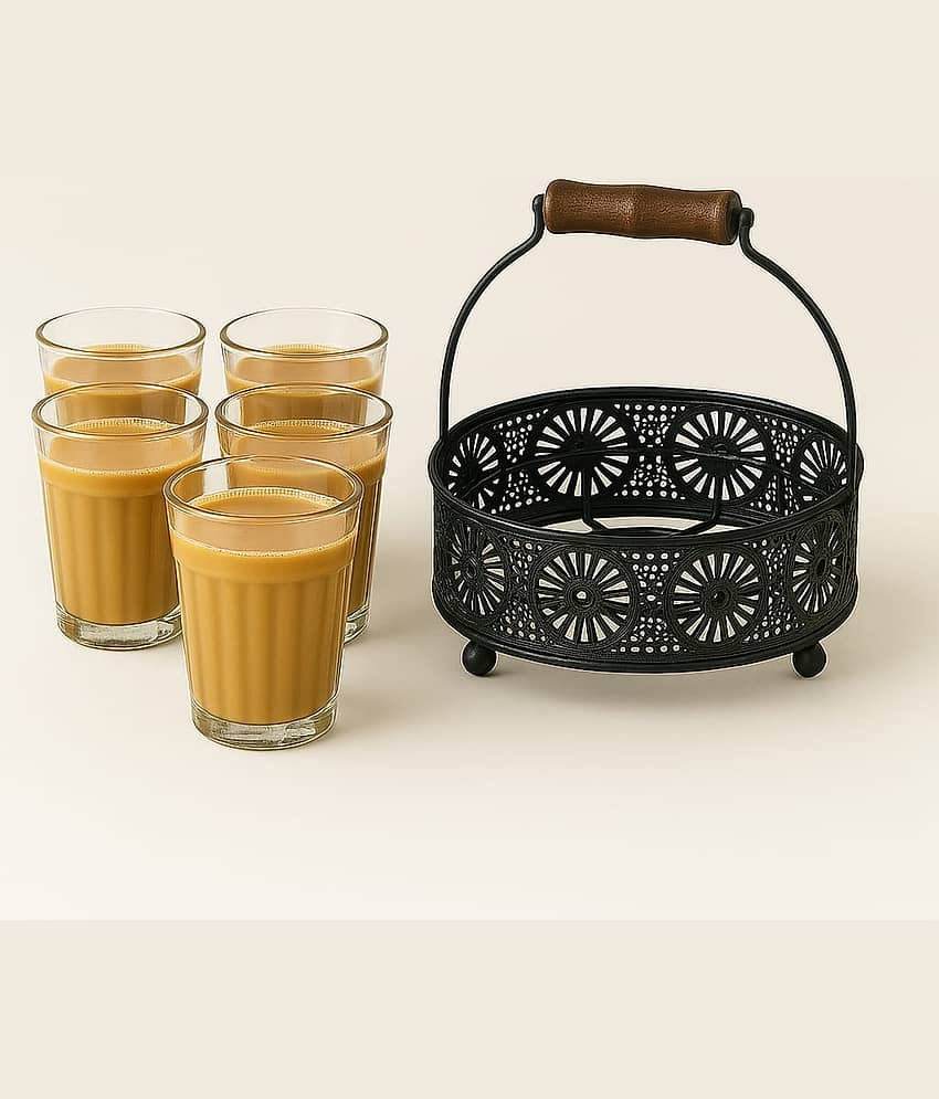 Roots & shoots Solid Glass Tea Set 150 ml ( Pack of 1 ) view 2