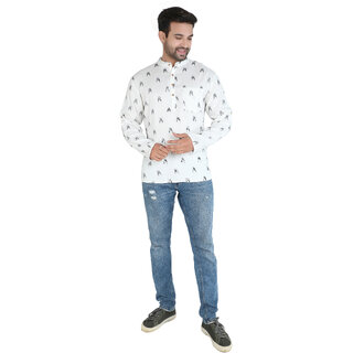 Ecostyle woven long sleeve mens short kurta view 2