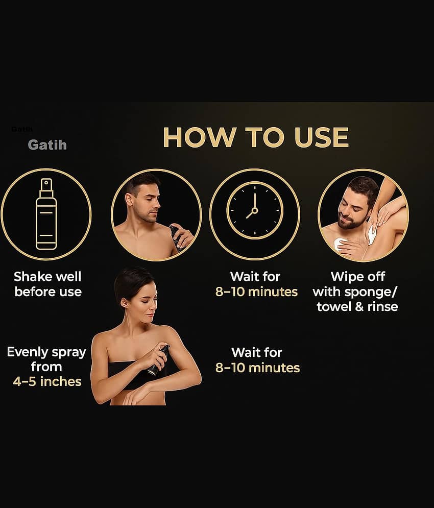 Kojic Natural Hair Removal Spray for Men & Women 100 ( Pack of 1 ) view 2