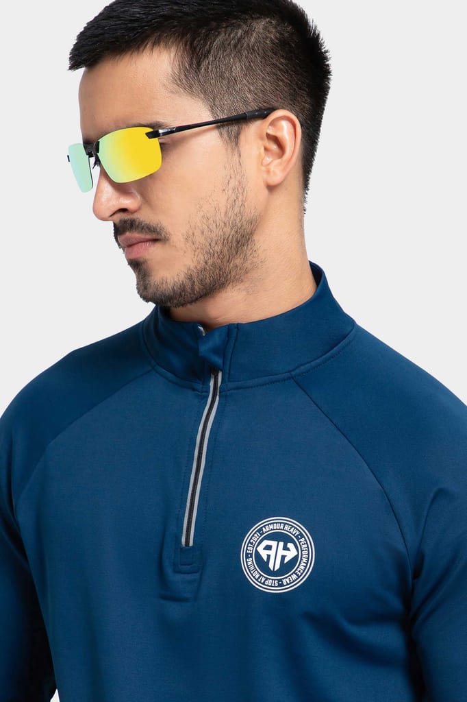 High Neck Blue Polo Jacket Patriot Collection (All Weather) view 2