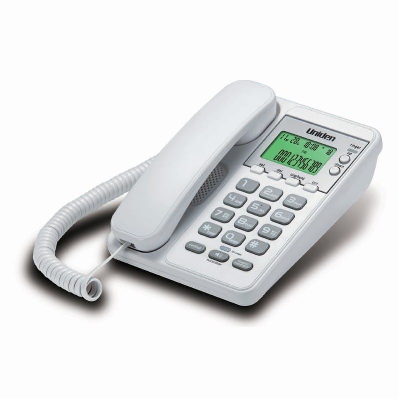 Uniden AS6404 Landline Corded Phone with Backlit LCD & Speakerphone view 2