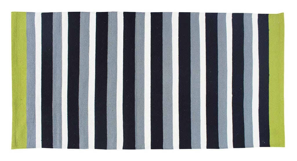 AIRWILL Designer Striped Rug 28x57 Inches (Multicolor, Pack of 1pc) view 2
