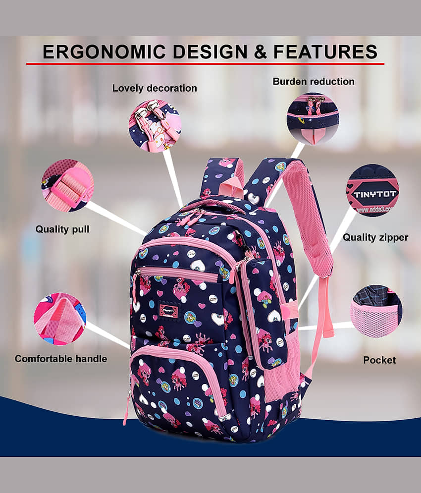 Tinytot 30 Ltrs Blue School Bag for Boys & Girls view 2