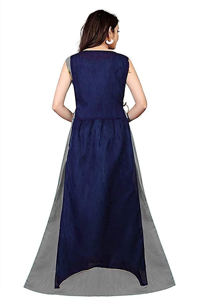 Florence Women's Silk Anarkali Dress Material view 2