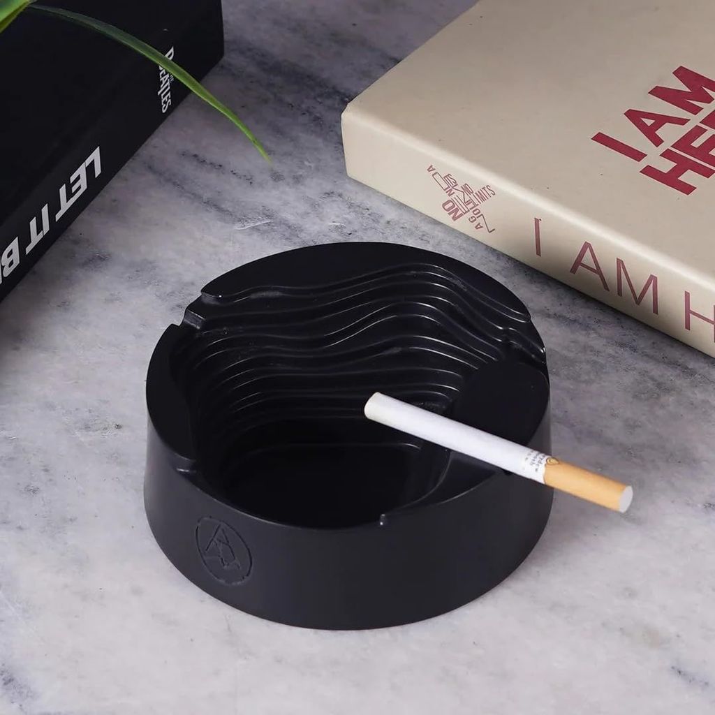 Artarium Marble Rust and Resin Contour Ashtray For Indoor, Ash Trays For Smoking For Home, Ashtray For Cigarette Stylish, Ashtray For Home, Car Ashtray view 2