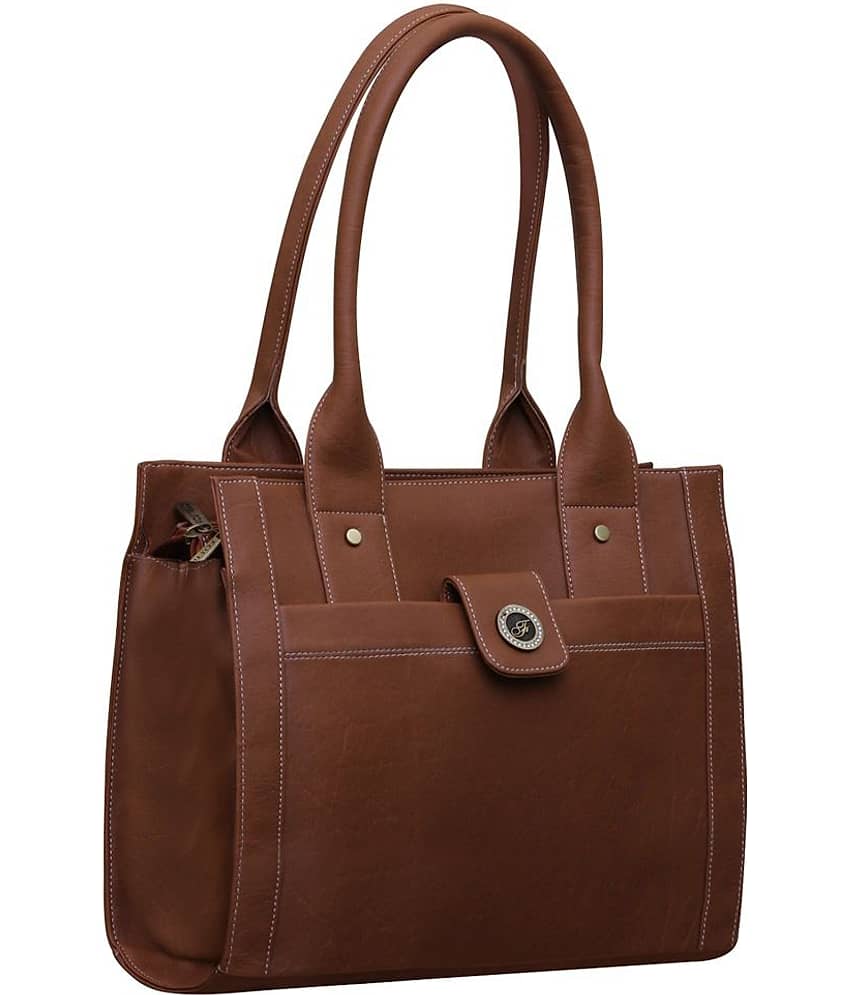 Fostelo - Tan Faux Leather Shoulder Bag view 2