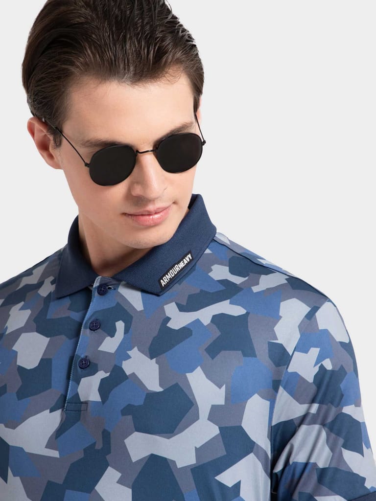 Disruptive Camo Dark Blue AH Polo view 2