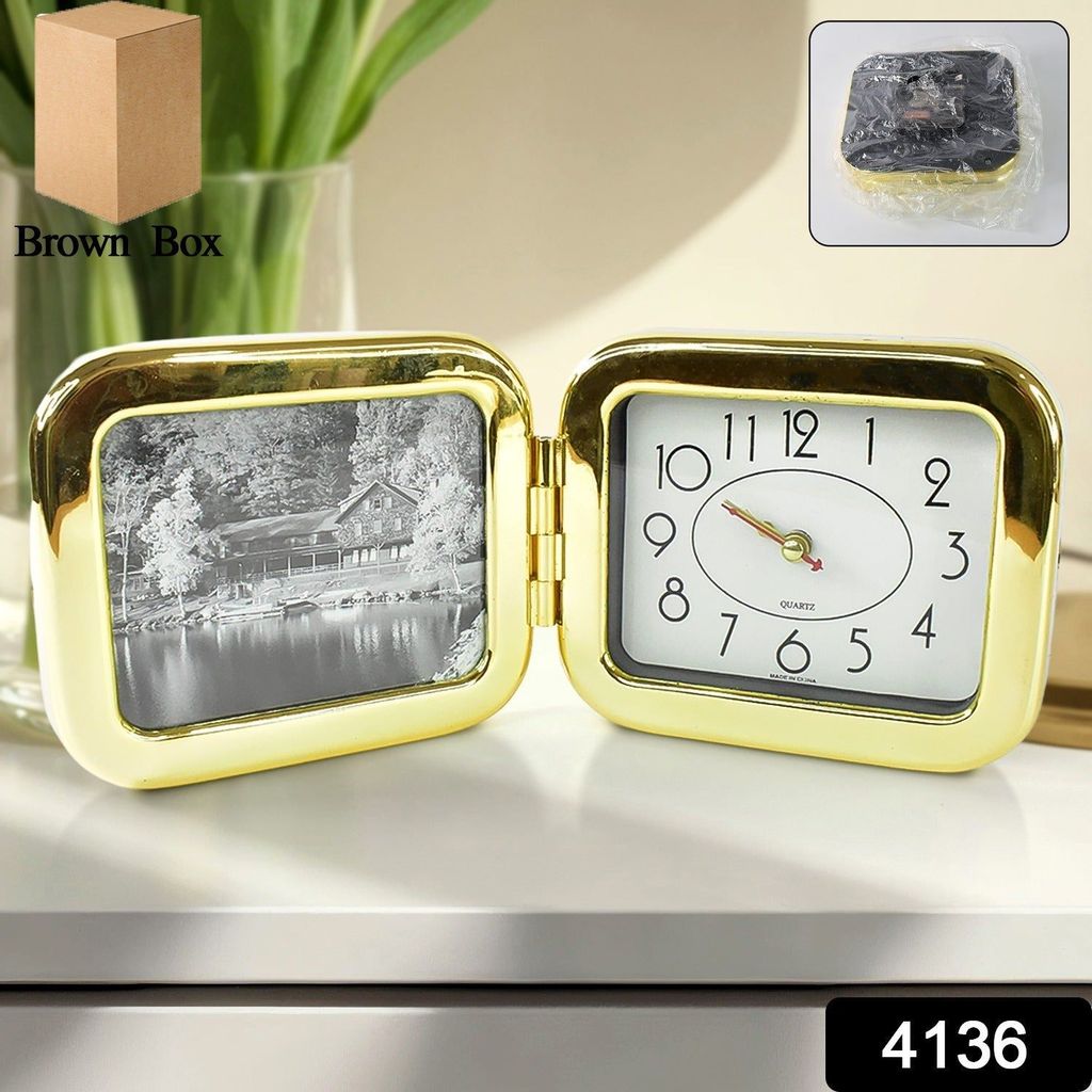 Portable Foldable Desk Clock – Space-Saving and Stylish (1 Pc) view 2