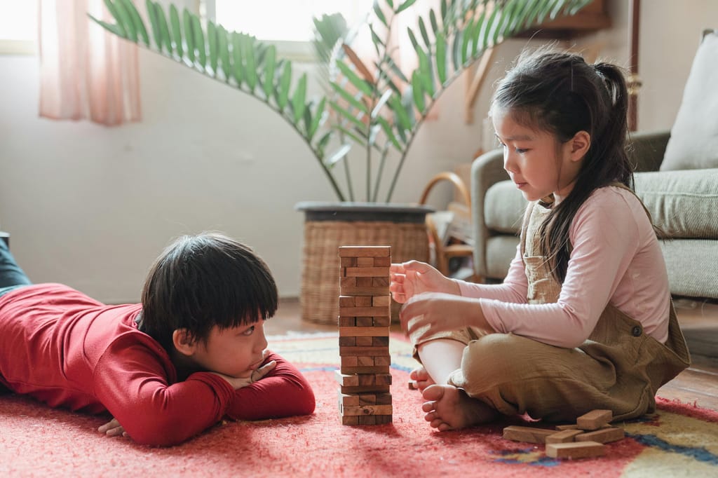 Wooden Jenga Blocks view 2