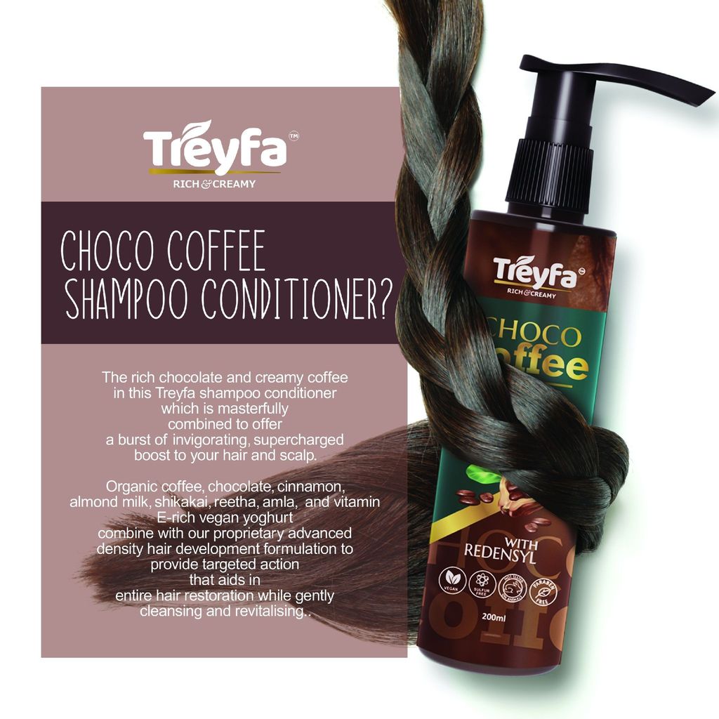 Treyfa chocolate Coffee Shampoo Conditioner view 2