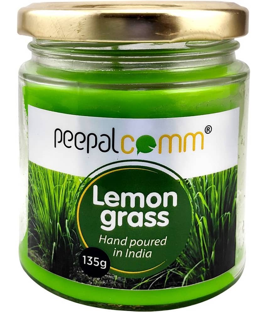 Peepalcomm Green Jar Candle - Pack of 1 view 2