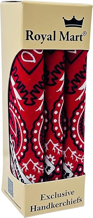 Royal Mart Red Men & Women Printed Bandana (Pack of 6) view 2