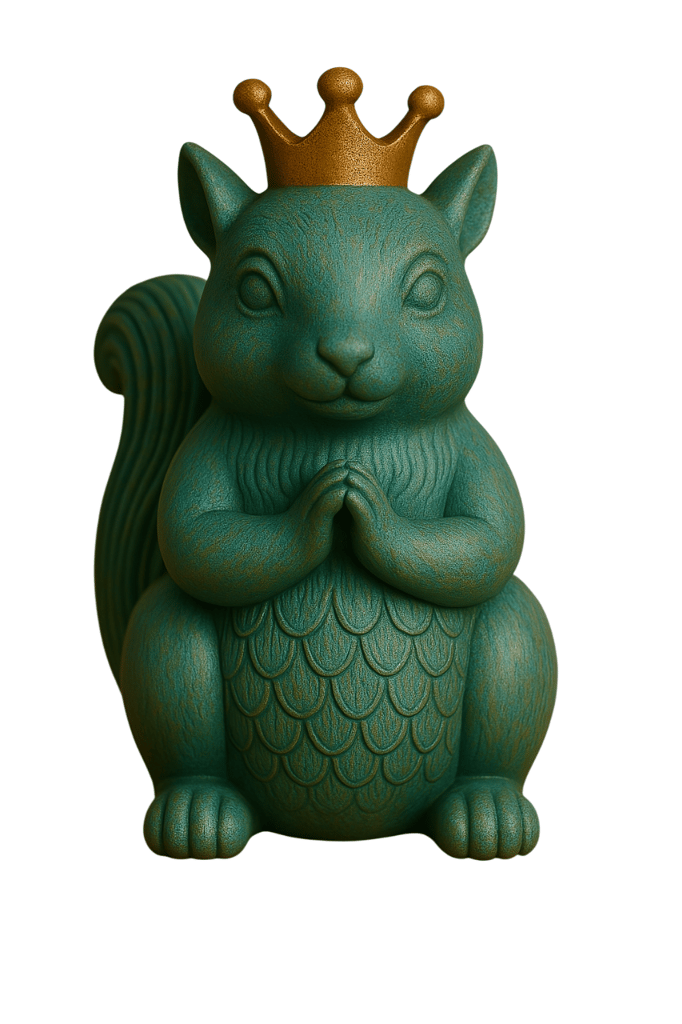 Squirrel King Figurine - Regal Home Decor