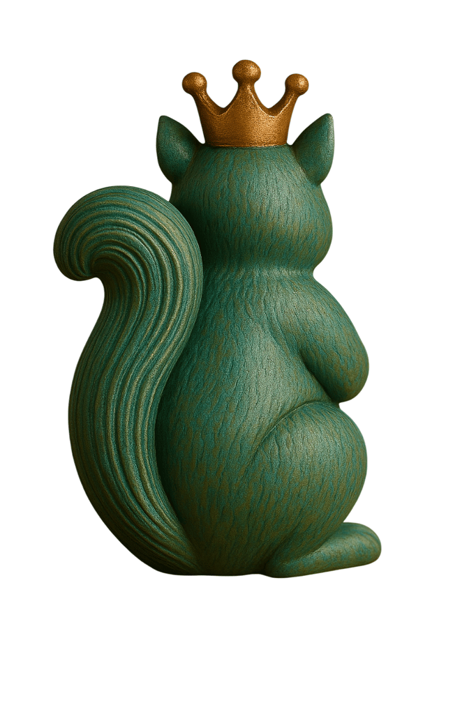 Squirrel King Figurine - Regal Home Decor view 2
