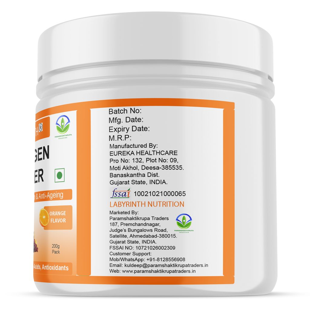 Labyrinth Skin Radiance Collagen Supplement_ORANGE_200g view 2