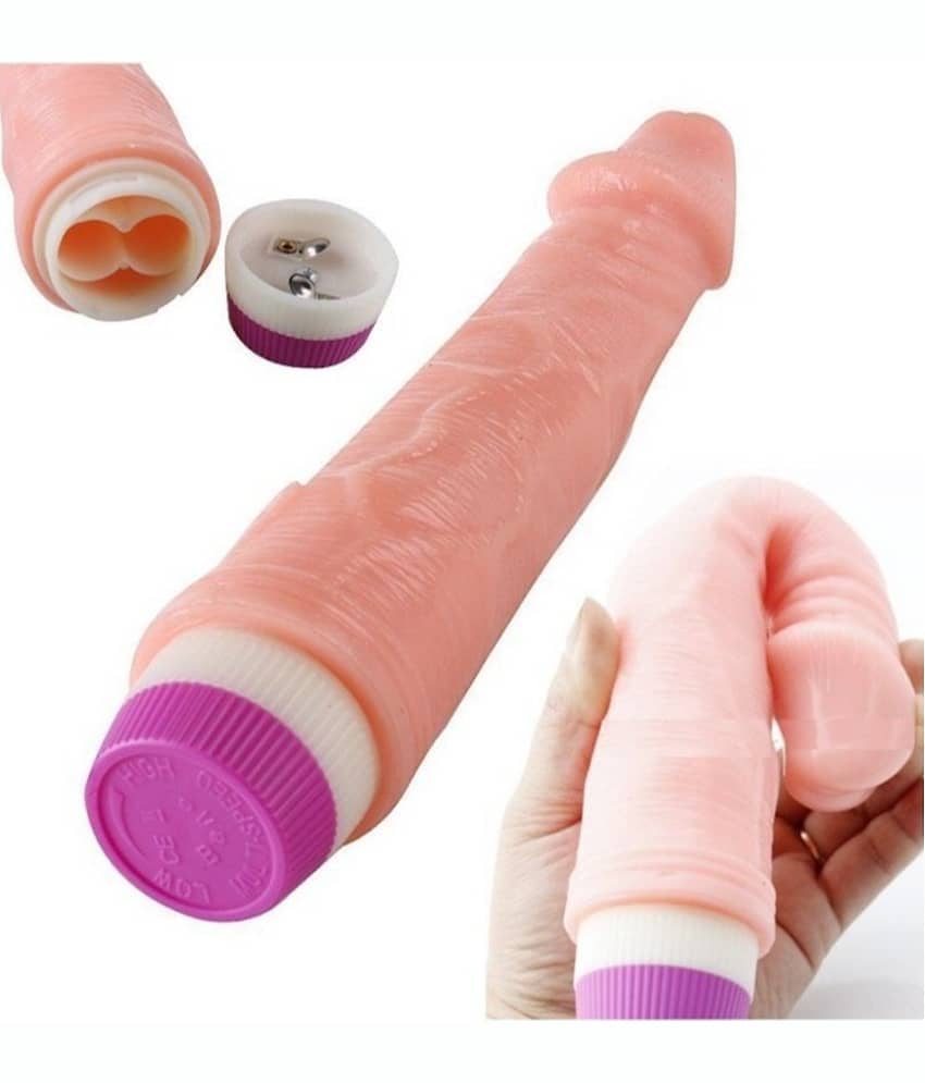 Adam - 9" Long XL Realistic Life Like Thick Strong Vibrating IPX7 Waterproof Dildo Vibrator For Women Men - Pink view 2