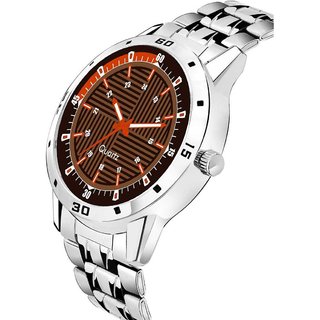 HRV Men's Round Dial Silver Strap Analog Watch view 2