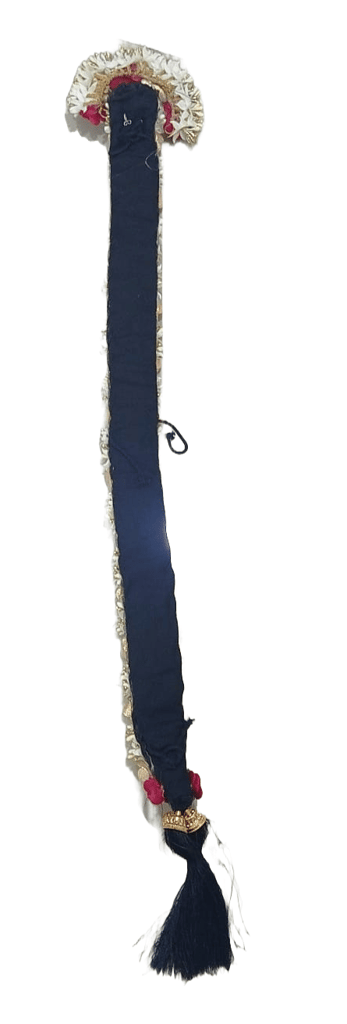Indian Traditional Velvet Kamar band with Golden Stones for Women-1 view 2