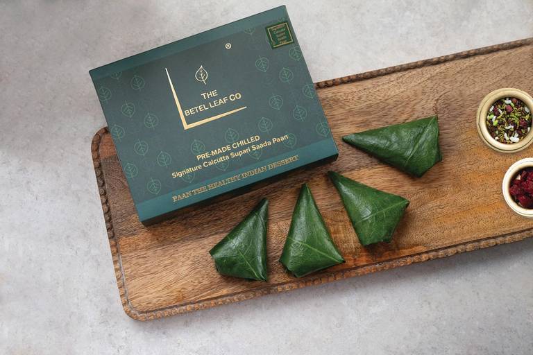 Pre Made Chilled Signature Calcutta Supari Saada Paan (Pack of 4)