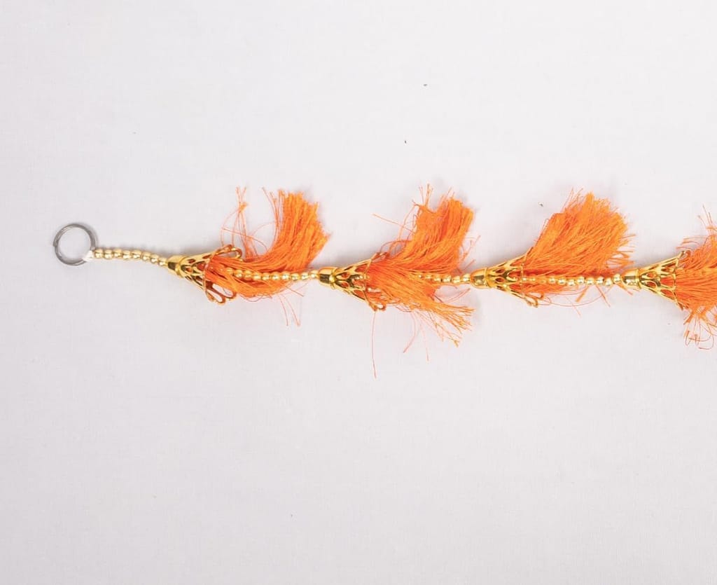 Orange Tassel Hanging Latkan for Women view 2