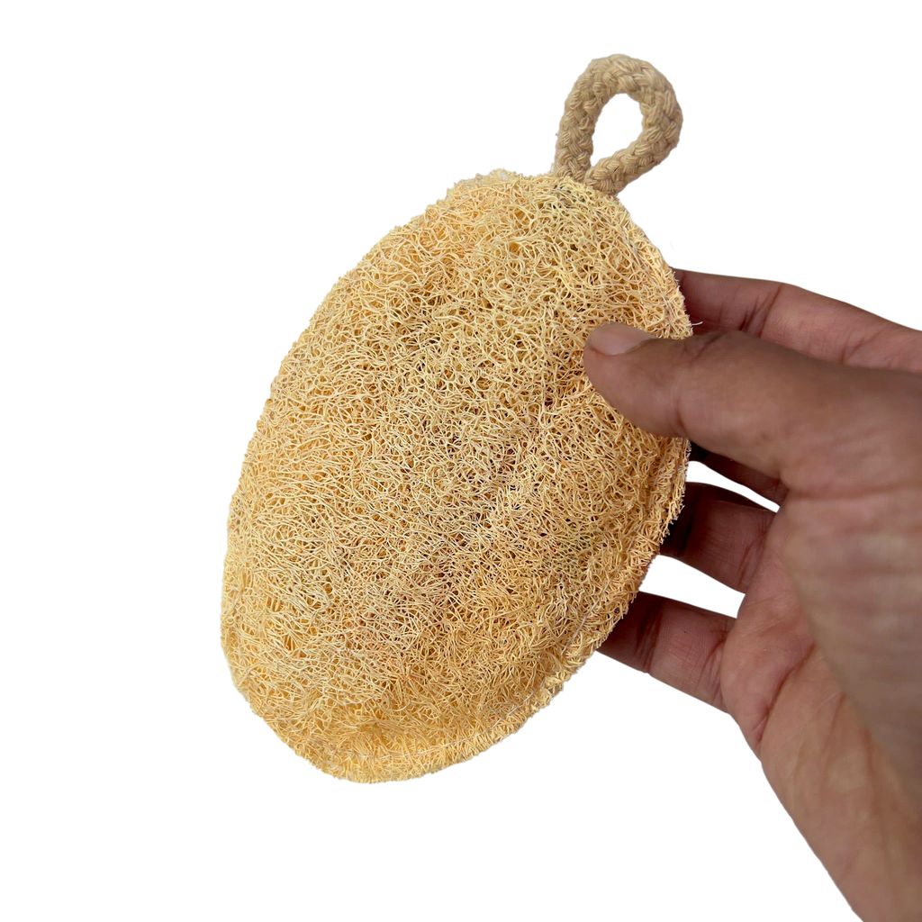 Careberry Eco Friendly Organic Loofah | Gentle Exfoliator Sun Dried Luffa | Ideal Daily Body Wash Scrub Pack of 3 view 2